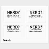 Nerd? Funny, geeky design Rechthoekige Sticker (Vel)