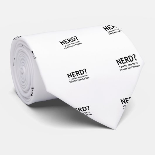 Nerd? Funny, geeky design Stropdas (Opgerold)