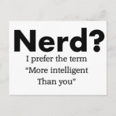 Nerd Funny Quote Briefkaart (Voorkant)