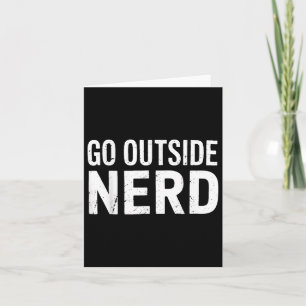 Nerd Ga Buiten Grappig Wandelen Camping Buiten Nat Kaart