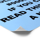 Nerd Geek Poetry Funny Poster Sign (Hoek)