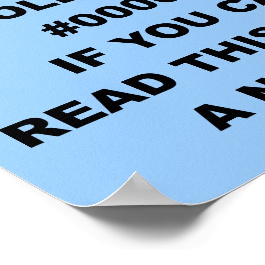 Nerd Geek Poetry Funny Poster Sign (Hoek)