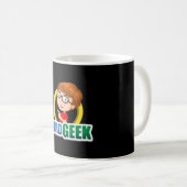 Nerd Geek Science Wiskunde Computer Funny Gift Ide Koffiemok (Voorkant rechts)