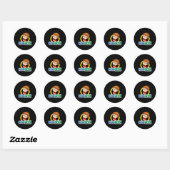 Nerd Geek Science Wiskunde Computer Funny Gift Ide Ronde Sticker (Vel)
