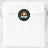 Nerd Geek Science Wiskunde Computer Funny Gift Ide Ronde Sticker (Tas)