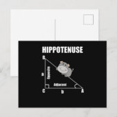 Nerd Geometrie Hippotenuse Hypotenuse Wiskunde Briefkaart (Voorkant / Achterkant)