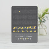 Nerd Geprogrammeerd Voor Liefde Binaire Code Bewaa Save The Date (Staand voorkant)