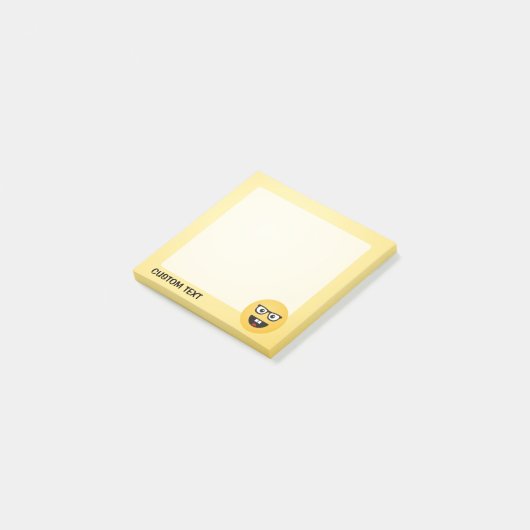 Nerd-gezicht Post-it® Notes (Schuin)