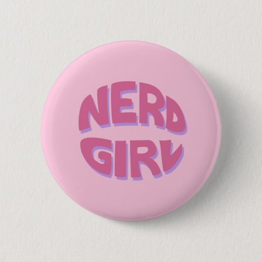 Nerd Girl Basic Button (Voorkant)