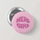Nerd Girl Basic Button (Voorkant /achterkant)