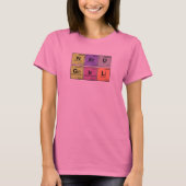 NERD GIRL. Periodieke elementen T-shirt (Voorkant)