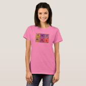 NERD GIRL. Periodieke elementen T-shirt (Voorkant volledig)