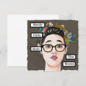 Nerd Girls Rulen de Wereld (Voorkant / Achterkant)