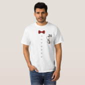 Nerd Glasses Bow Stropdas Costume T-shirt (Voorkant volledig)
