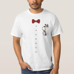 Nerd Glasses Bow Stropdas Costume T-shirt