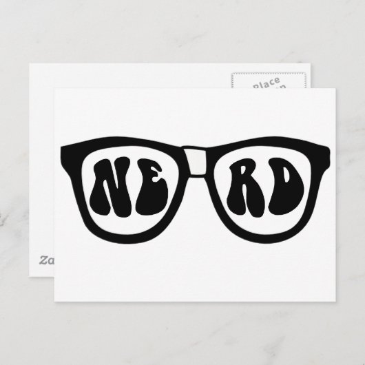 Nerd Glasses Briefkaart (Voorkant / Achterkant)