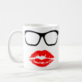 Nerd Glasses en Lipstick Kiss Koffiemok (Links)