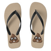 Nerd Glasses Poop Emoji Teenslippers (Voetbed)