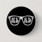 Nerd Glasses Ronde Button 5,7 Cm (Voorkant)