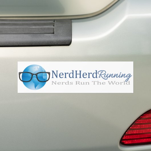 Nerd Herd Running Bumpersticker (Op auto)