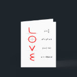 Nerd Humor | Wiskunde en Science Geek Love Graph Feestdagen Kaart<br><div class="desc">Nerds hebben ook liefde nodig! Een cool, geeky (meestal accuraat) wiskunde humor ontwerp ideaal voor elke science geek. Moderne handgeschreven penseelschrift citaat typografie met een casual handgeschreven script is een geweldige manier om wat saucy plezier te hebben dat perfect is voor een nerdy tiener, gamer of volwassene. Voor andere kleuren...</div>