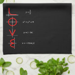 Nerd Humor | Wiskunde en Science Geek Love Graph Theedoek<br><div class="desc">Nerds hebben ook liefde nodig! Een cool, geeky (meestal accuraat) wiskunde humor ontwerp ideaal voor elke science geek. Moderne handgeschreven penseelschrift citaat typografie met een casual handgeschreven script is een geweldige manier om wat saucy plezier te hebben dat perfect is voor een nerdy tiener, gamer of volwassene. Voor andere kleuren...</div>