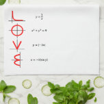 Nerd Humor | Wiskunde en Science Geek Love Graph Theedoek<br><div class="desc">Nerds hebben ook liefde nodig! Een cool, geeky (meestal accuraat) wiskunde humor ontwerp ideaal voor elke science geek. Moderne handgeschreven penseelschrift citaat typografie met een casual handgeschreven script is een geweldige manier om wat saucy plezier te hebben dat perfect is voor een nerdy tiener, gamer of volwassene. Voor andere kleuren...</div>