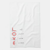 Nerd Humor | Wiskunde en Science Geek Love Graph Theedoek (Verticaal)