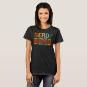 Nerd I prefereert - Intelligent than you - Funny_ T-shirt (Voorkant volledig)
