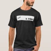 Nerd Ik ben geen robot Captcha Bot Programmeur T-shirt (Voorkant)
