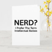 Nerd? Ik geef de voorkeur aan de term Intellectuel Kaart (Gele Bloem)