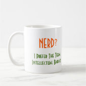 Nerd? Intellectuele Badass Funny Geek Humor Quote Koffiemok (Links)