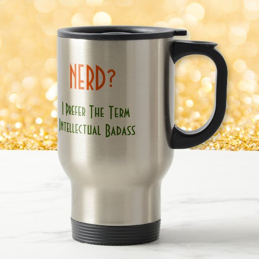 Nerd?.. Intellectuele Badass | Grappige Pendel Mok