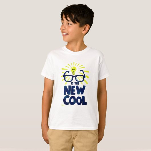 Nerd is het nieuwe coole t-shirt voor slimme stude (Voorkant volledig)