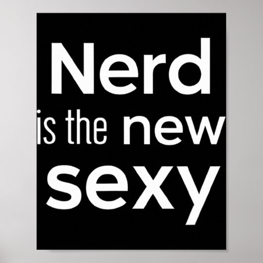 Nerd Is Het Nieuwe Y Gamers Software Engineers Oor Poster (Voorkant)