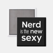 Nerd Is The New Y Gamers Software Engineers Oorspr Magneet (Voorkant / Achterkant)