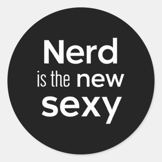 Nerd Is The New Y Gamers Software Engineers Oorspr Ronde Sticker (Voorkant)