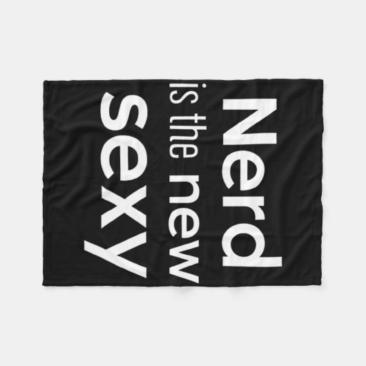 Nerd Is The New Y Gamers Software Engineers Origin Fleece Deken (Voorkant (Horizontaal))
