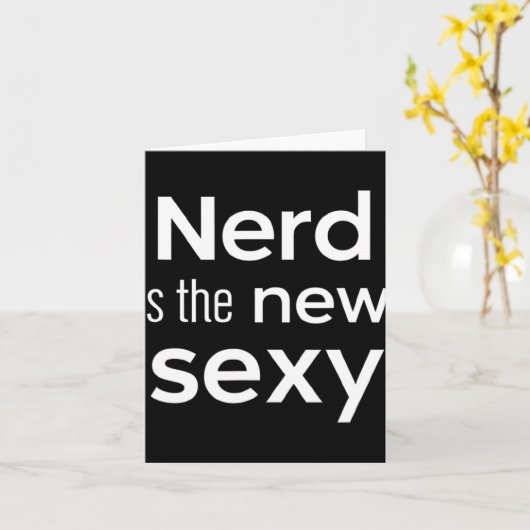 Nerd Is The New Y Gamers Software Engineers Origin Kaart (Gele Bloem)