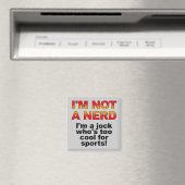 Nerd Jock Funny Fridge Magnet koelkast (Insitu (Vaatwasser))