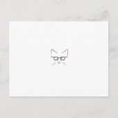 Nerd kat briefkaart (Voorkant)