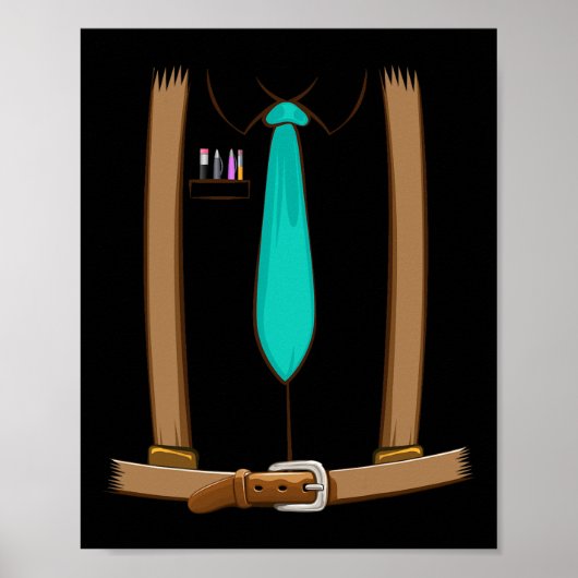 Nerd Kostuum Halloween Schattige Dork Geek Son Gam Poster (Voorkant)