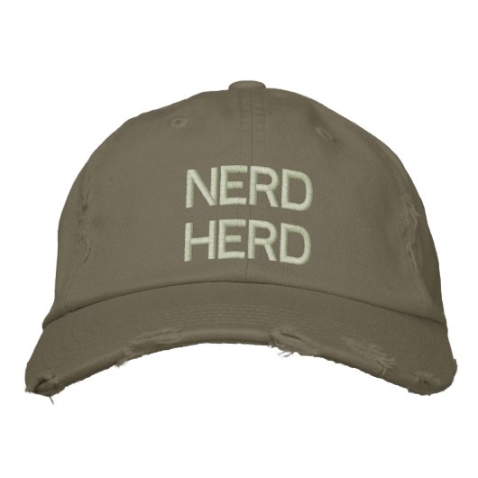 Nerd kudde geborduurd Pet (Voorkant)