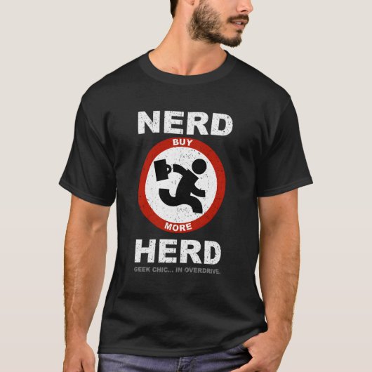 nerd kudde geek chic in overdrive t-shirt (Voorkant)