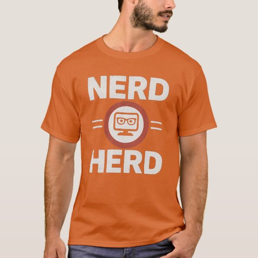 Nerd kudde vriend  t-shirt (Voorkant)