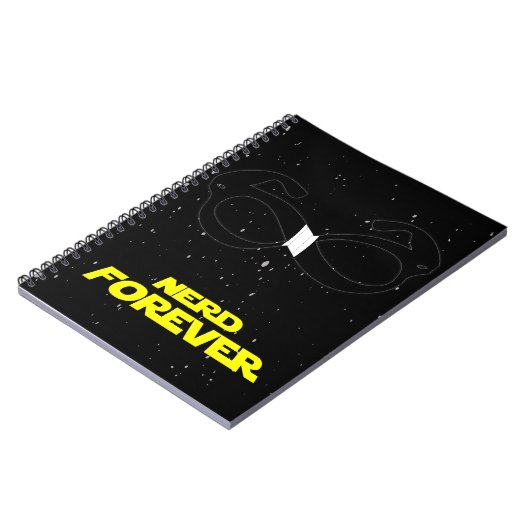 nerd-laptop voor altijd notitieboek (Linkerzijde)