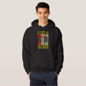 Nerd Librarian a day without Reading Funny Book R Hoodie (Voorkant volledig)