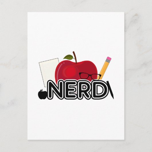 Nerd - Logo Briefkaart (Voorkant)