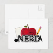 Nerd - Logo Briefkaart (Voorkant / Achterkant)