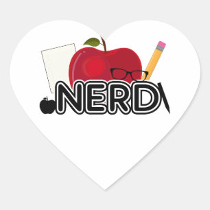Nerd - Logo Hart Sticker